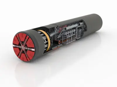 tunnel boring machine 3D model