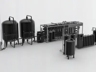 Water treating equipment 3D model