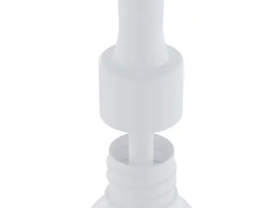 Dropper Bottle with Rubber Bulb 3D Model 3D model