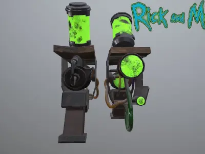 Portal gun  Low-poly 3D model