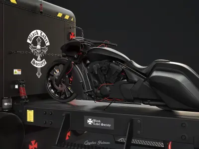 Peterbilt 389  Black Label Society  High Poly 3D model
