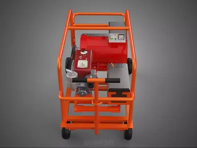 LARGE SCALE MOBILE POWERBANK EMERGENCY DIESEL GENERATOR GENSET 3D model