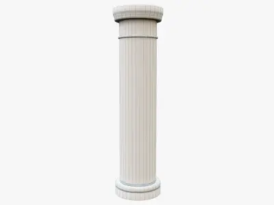 Column wooden Low-poly 3D model purchase