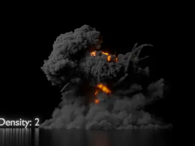 Big Fuel Explosion 3D model
