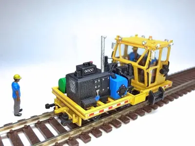 N Scale Spike Puller MOW 3D print model