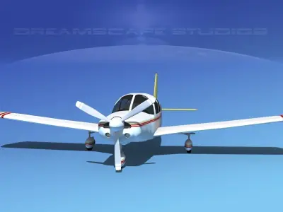 Piper Cherokee Six 260 V07 3D model