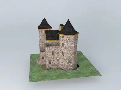 Two Towers 2 Free 3D model
