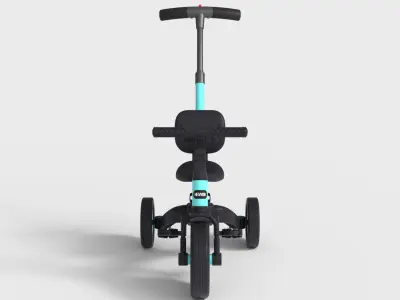 TODDLER TRICYCLE Low-poly 3D model