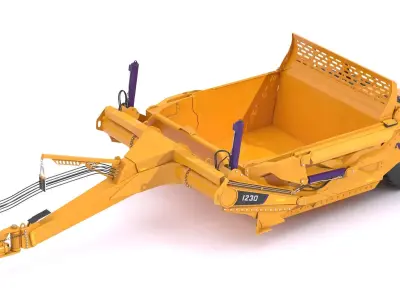 K-Tec Direct Mount Scrapers 1230  3D model