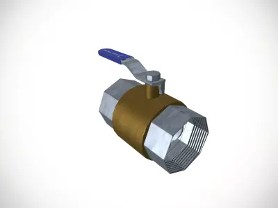 Valve Low-poly 3D model purchase