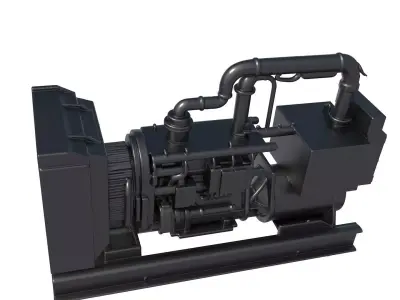 diesel generator - generator stl - sci fi generator 3D print model buy