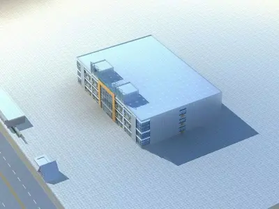 Office Building 3D model 308