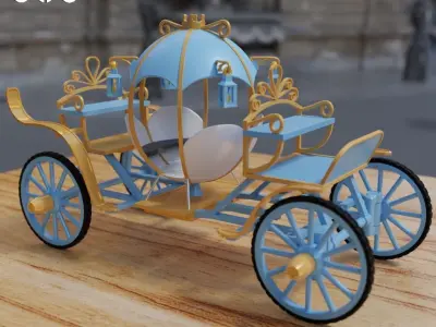 cinderella carriage 3D print model