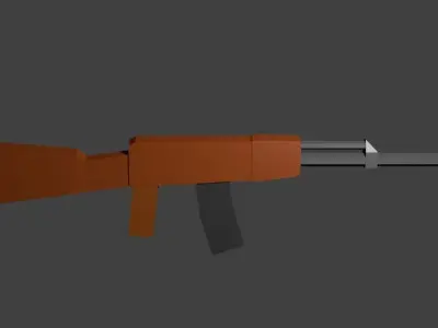 AK-47 ak - rifle Free low-poly 3D model order