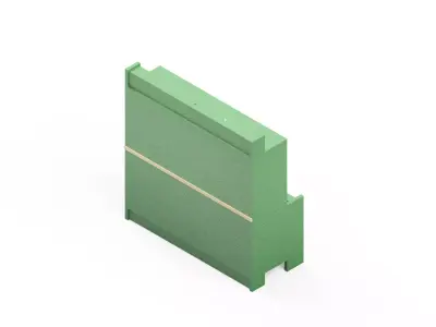 Heavy Duty Radiator Mount CAD Model 3D model