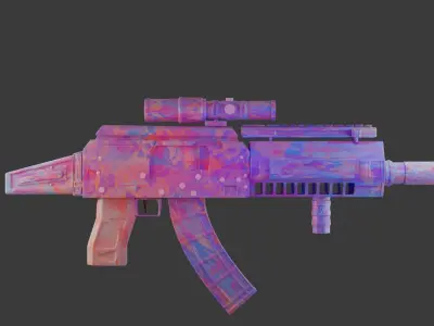 Cool gun 3D model