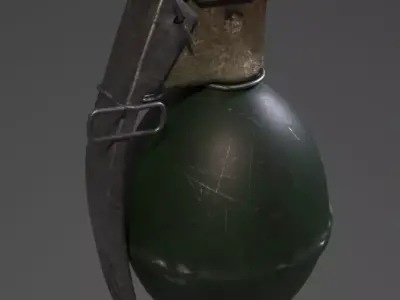 m26 frag grenade Low-poly 3D model