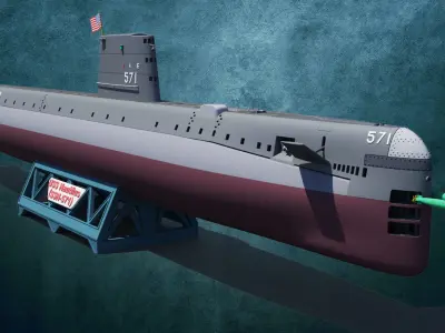 USS Nautilus SSN-571 Print 3D print model