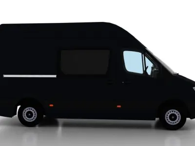 Mercedes Benz Sprinter L2H3 2009 Crew Van EU 3D model