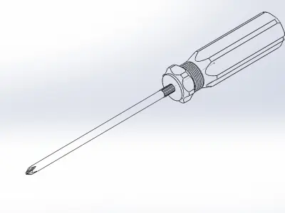 3D Model of Phillips Screwdriver Design and more Formats free Free 3D model
