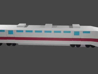 Train Low-poly 3D model buy