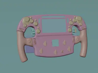 F1 Steering Wheel Free 3D model