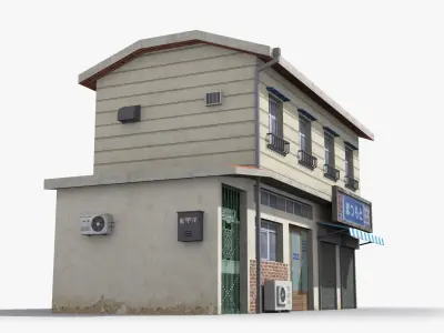 Japanese House x1 Low-poly 3D model purchase