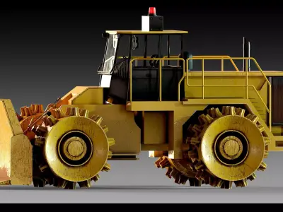 Heavy Machinery Collection Vol 01- Low-Poly 3D Model  Low-poly 3D model