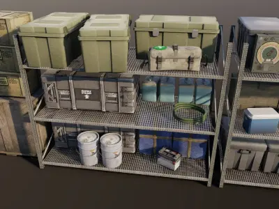 Assets Pack Low-poly 3D model purchase