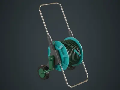 Hose Cart 1A Low-poly 3D model