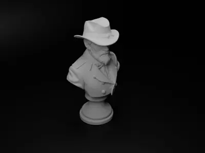 American Civil War Bust Chess 3D print model order