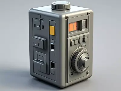 SciFi Retro MultiFunction Device Low-poly 3D model