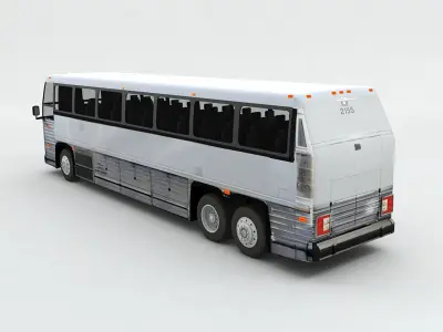 Charter Bus 3D model