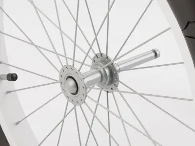 Bike Trailer Wheel 20 inches 3D model