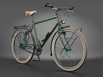 Bicycle Touring Bike 3D model