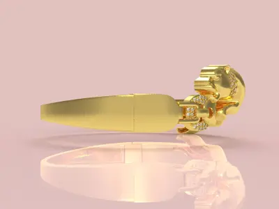 Jaguar Diamond Bracelet 3D print model