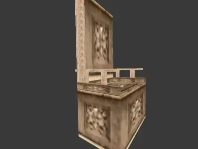 Gerudo Palace Platform Free low-poly 3D model