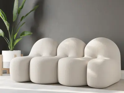  Thehighkey Glove Couch Model, White  purchase