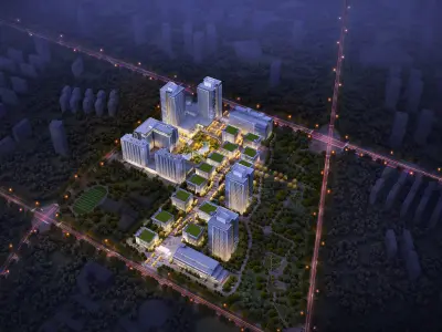 Industrial Park 3D model