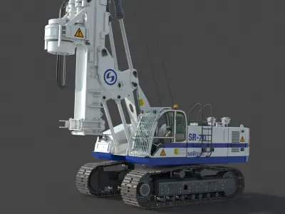 Soilmec SR 70 Drilling Rig 3D model