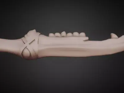 The First Blade - Supernatural Weapon Low-poly 3D model