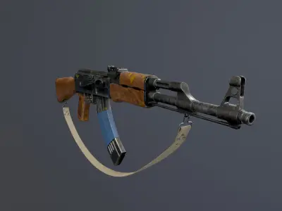 AK-47 Avtomat Kalashnikova Game Ready Low-poly 3D model
