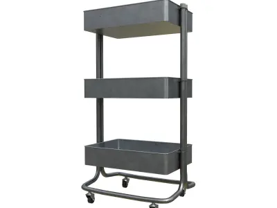 Cart Steel  Low-poly 3D model