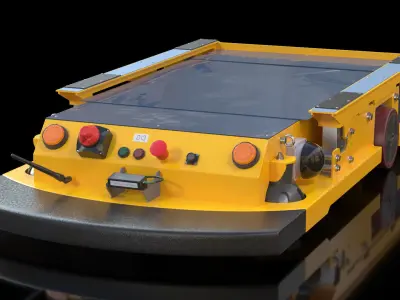 Smart Transport Robot BMW Rigged 3D model