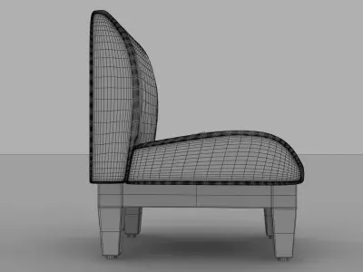 Princess Slipper Chair Free 3D model