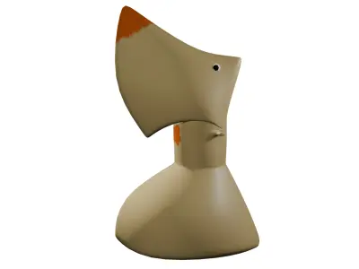 3D Lash the Raptor Low-poly 3D model