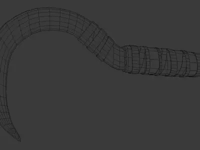 Orc Sickle Low-poly 3D model