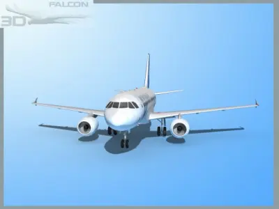 Falcon3D A319 Air New Zealand 3D model