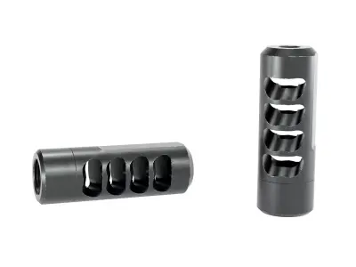 TI PRO 4 Muzzle Brake Low-poly 3D model