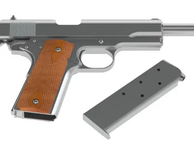 Dan Wesson M1911 ACP pistol 3D model